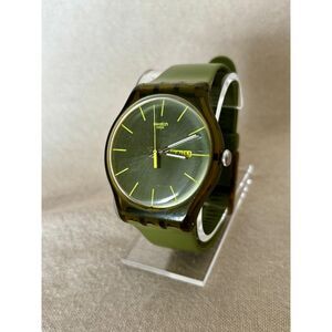 Swatch Olive Rebel SUOG700 NewGent 41mm men's unisex watch, working